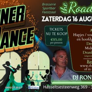 Dinner & Dance 16/08/2025 vanaf 19u